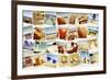 Mosaic with Pictures of Different Summer Scenes, Shot by Myself-nito-Framed Premium Photographic Print