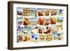 Mosaic with Pictures of Different Summer Scenes, Shot by Myself-nito-Framed Photographic Print