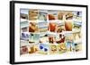 Mosaic with Pictures of Different Summer Scenes, Shot by Myself-nito-Framed Photographic Print