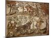 Mosaic with Rural Scenes, from Caesarea, Algeria-null-Mounted Giclee Print