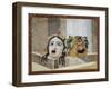 Mosaic with Theatrical Masks, from Villa Adriana, Lazio-null-Framed Giclee Print