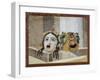 Mosaic with Theatrical Masks, from Villa Adriana, Lazio-null-Framed Giclee Print