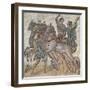 Mosaic Work Depicting a Chariot Race-null-Framed Giclee Print