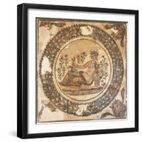 Mosaic Work Depicting the Summer Goddess-null-Framed Giclee Print