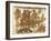 Mosaic Work Depicting the Triumph of Bacchus-null-Framed Giclee Print