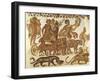 Mosaic Work Depicting the Triumph of Bacchus-null-Framed Giclee Print