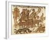 Mosaic Work Depicting the Triumph of Bacchus-null-Framed Giclee Print