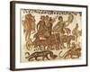 Mosaic Work Depicting the Triumph of Bacchus-null-Framed Giclee Print