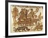 Mosaic Work Depicting the Triumph of Bacchus-null-Framed Giclee Print