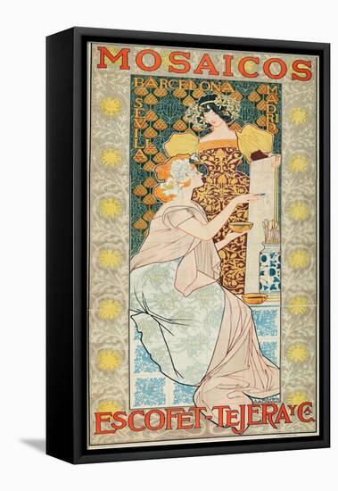 Mosaicos Escofet-Tejera (Advertising Poste), 1900-Alejandro de Riquer Inglada-Framed Stretched Canvas