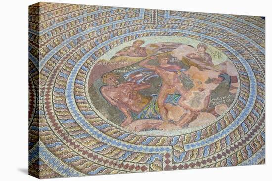 Mosaics at Kato Paphos Archaeological Park, UNESCO World Heritage Site, Paphos, Cyprus-Neil Farrin-Stretched Canvas