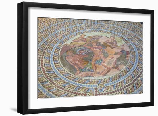 Mosaics at Kato Paphos Archaeological Park, UNESCO World Heritage Site, Paphos, Cyprus-Neil Farrin-Framed Photographic Print