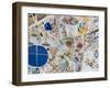 Mosaics, Guell Park (Parc Guell), UNESCO World Heritage Site, Barcelona, Spain-Nico Tondini-Framed Photographic Print