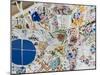 Mosaics, Guell Park (Parc Guell), UNESCO World Heritage Site, Barcelona, Spain-Nico Tondini-Mounted Photographic Print