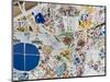 Mosaics, Guell Park (Parc Guell), UNESCO World Heritage Site, Barcelona, Spain-Nico Tondini-Mounted Photographic Print