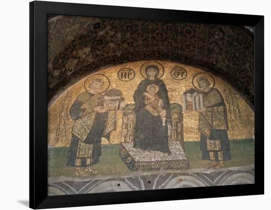 Mosaics in the Hagia Sophia, Originally a Church, Then a Mosque, Istanbul, Turkey-R H Productions-Framed Photographic Print