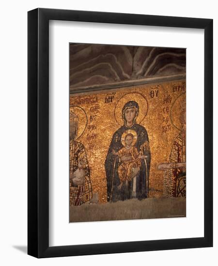 Mosaics in the Hagia Sophia, Originally a Church, Then a Mosque, Istanbul, Turkey-R H Productions-Framed Photographic Print