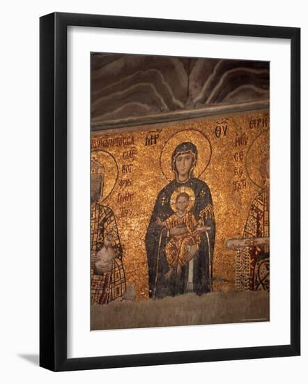 Mosaics in the Hagia Sophia, Originally a Church, Then a Mosque, Istanbul, Turkey-R H Productions-Framed Photographic Print