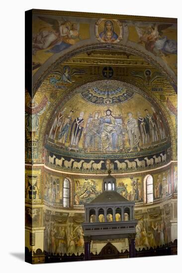 Mosaics Inside the Church of Santa Maria in Trastevere-Stuart Black-Stretched Canvas