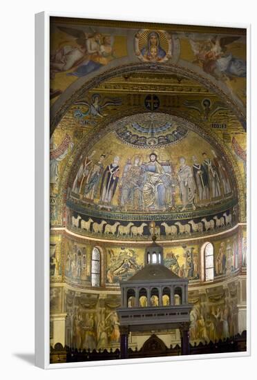 Mosaics Inside the Church of Santa Maria in Trastevere-Stuart Black-Framed Photographic Print