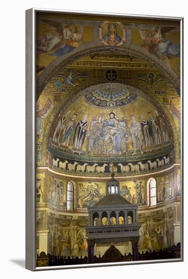 Mosaics Inside the Church of Santa Maria in Trastevere-Stuart Black-Framed Photographic Print