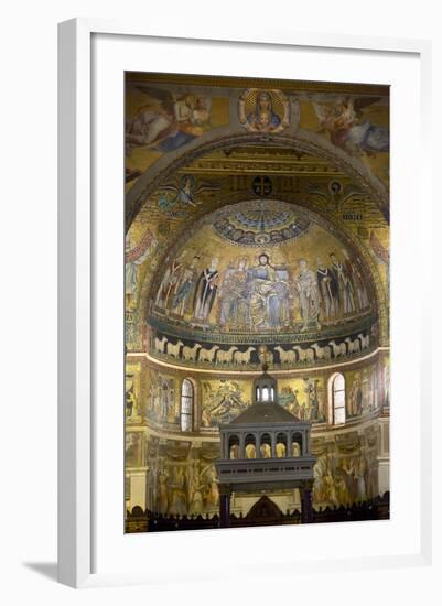 Mosaics Inside the Church of Santa Maria in Trastevere-Stuart Black-Framed Photographic Print