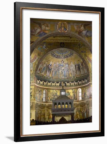 Mosaics Inside the Church of Santa Maria in Trastevere-Stuart Black-Framed Photographic Print