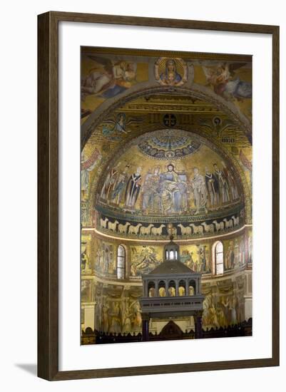 Mosaics Inside the Church of Santa Maria in Trastevere-Stuart Black-Framed Photographic Print