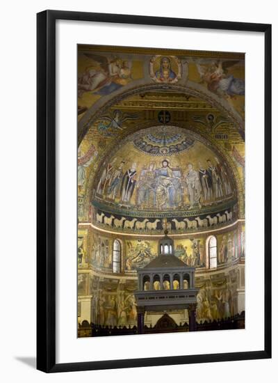 Mosaics Inside the Church of Santa Maria in Trastevere-Stuart Black-Framed Photographic Print