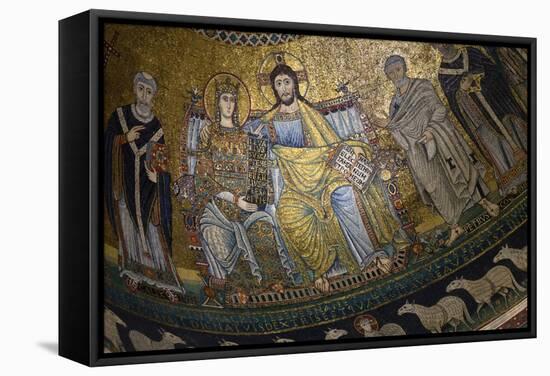 Mosaics Inside the Church of Santa Maria in Trastevere-Stuart Black-Framed Stretched Canvas