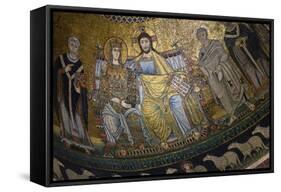 Mosaics Inside the Church of Santa Maria in Trastevere-Stuart Black-Framed Stretched Canvas