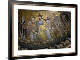 Mosaics Inside the Church of Santa Maria in Trastevere-Stuart Black-Framed Photographic Print