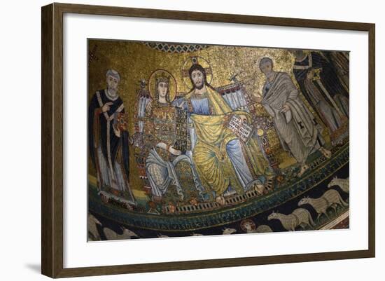 Mosaics Inside the Church of Santa Maria in Trastevere-Stuart Black-Framed Photographic Print