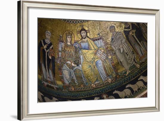 Mosaics Inside the Church of Santa Maria in Trastevere-Stuart Black-Framed Photographic Print