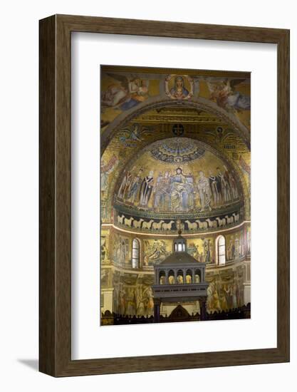 Mosaics Inside the Church of Santa Maria in Trastevere-Stuart Black-Framed Photographic Print