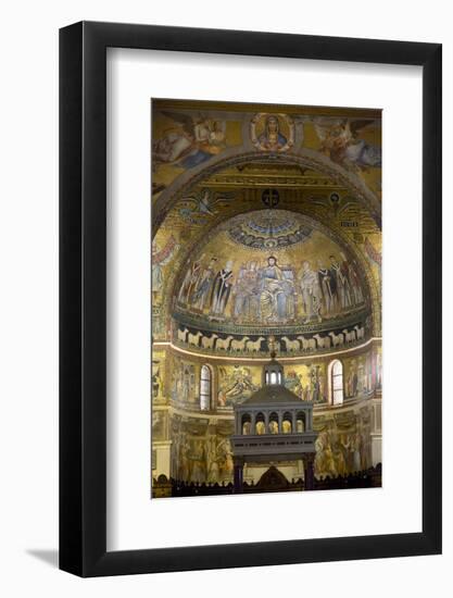 Mosaics Inside the Church of Santa Maria in Trastevere-Stuart Black-Framed Photographic Print