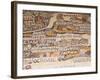 Mosaics Showing Map of Palestine, St. George Orthodox Christian Church, Madaba, Jordan, Middle East-Tondini Nico-Framed Photographic Print