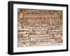 Mosaics Showing Map of Palestine, St. George Orthodox Christian Church, Madaba, Jordan, Middle East-Tondini Nico-Framed Photographic Print