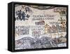 Mosaics Showing Map of Palestine, St. George Orthodox Christian Church, Madaba, Jordan, Middle East-Tondini Nico-Framed Stretched Canvas