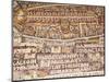 Mosaics Showing Map of Palestine, St. George Orthodox Christian Church, Madaba, Jordan, Middle East-Tondini Nico-Mounted Photographic Print
