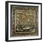 Mosaïque de Pompéi : "Poissons dans un fond marin"-null-Framed Giclee Print