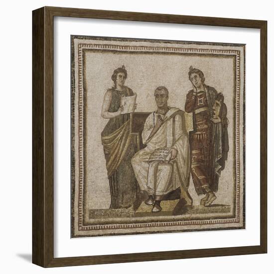 Mosaïque romaine-null-Framed Giclee Print