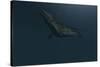 Mosasaur Swimming in Prehistoric Waters-null-Stretched Canvas