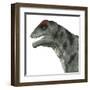 Moschops Dinosaur, White Background-Stocktrek Images-Framed Art Print