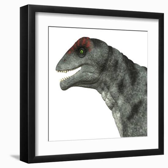 Moschops Dinosaur, White Background-Stocktrek Images-Framed Art Print