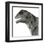 Moschops Dinosaur, White Background-Stocktrek Images-Framed Art Print