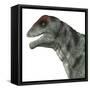 Moschops Dinosaur, White Background-Stocktrek Images-Framed Stretched Canvas