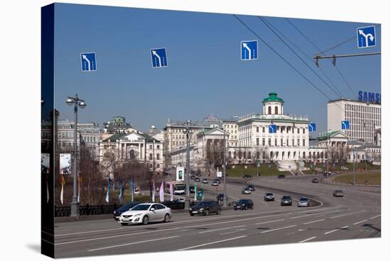 Moscow, Boulevard to the Greater Stone Bridge, Traffic-Catharina Lux-Stretched Canvas