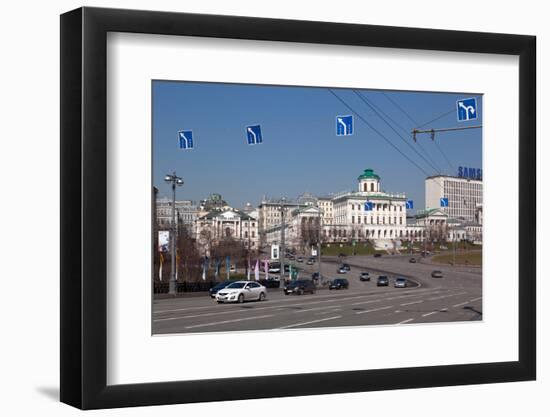 Moscow, Boulevard to the Greater Stone Bridge, Traffic-Catharina Lux-Framed Photographic Print