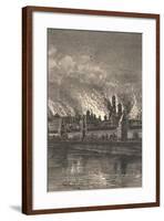 Moscow Burning during Napoleonic War-null-Framed Giclee Print